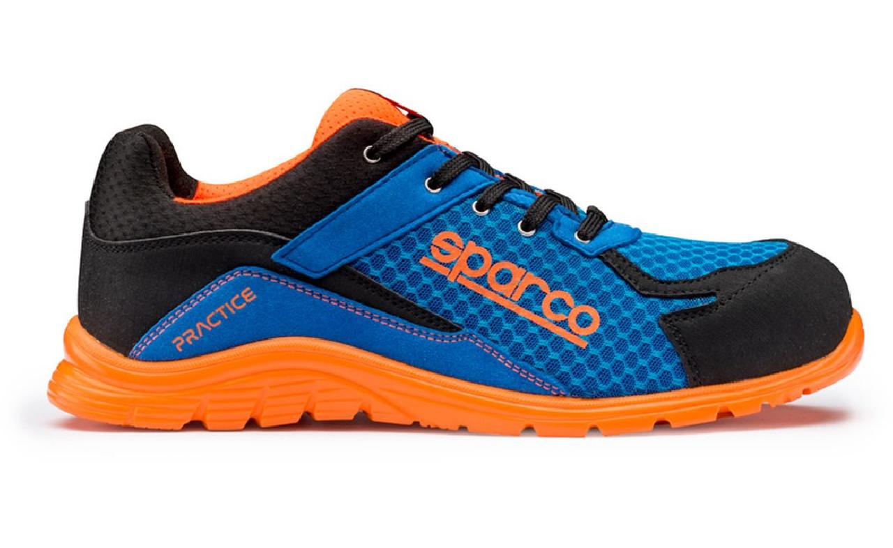 Sparco Chaussures de s curit l g res Practice S1P Niki Bleu Orange Taille 43 Sparco SP 751743AZAF